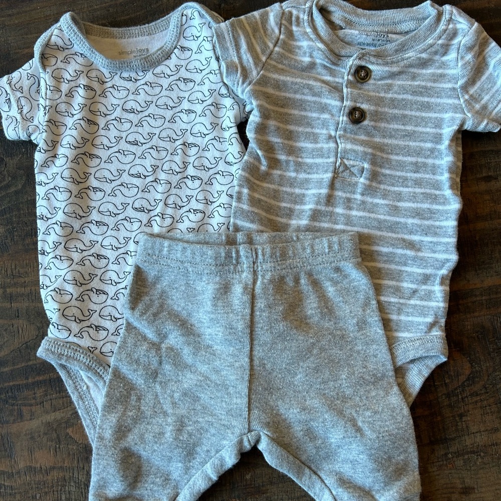 Simple Joys by Carter's Baby Onesie Set Size Newborn